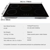 image:imageVEVOR Induction Cooktop 4 Burner 6600W Electric Countertop Burner Knob Control Builtin Stove Induction Cooktop with 12 Temperature Settings Glass Surface Auto ShutOff30in 5burnerstouch control