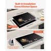 image:imageVEVOR Induction Cooktop 4 Burner 6600W Electric Countertop Burner Knob Control Builtin Stove Induction Cooktop with 12 Temperature Settings Glass Surface Auto ShutOff30in 4burnersknob control