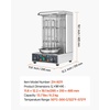 image:imageVEVOR Shawarma Grill Machine 13 lbs Capacity Chicken Shawarma Cooker Machine with 2 Burners Gas Vertical Broiler Gyro Rotisserie Oven Doner Kebab Machine for Home Restaurant Kitchen PartiesElectric 13lbs