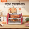 image:imageVEVOR Shawarma Grill Machine 13 lbs Capacity Chicken Shawarma Cooker Machine with 2 Burners Gas Vertical Broiler Gyro Rotisserie Oven Doner Kebab Machine for Home Restaurant Kitchen Parties125 L