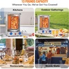 image:imageVEVOR Shawarma Grill Machine 13 lbs Capacity Chicken Shawarma Cooker Machine with 2 Burners Gas Vertical Broiler Gyro Rotisserie Oven Doner Kebab Machine for Home Restaurant Kitchen PartiesGas