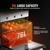 image:imageVEVOR Single Wall Oven 24 Electric Builtin Wall Oven with 16 Cooking Functions 268 CuFt Electric Wall Ovens with Timer 3150W 76L Large Capacity Ovens with Baking Rack and Tray for KitchenMechanical Control