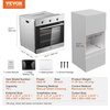 image:imageVEVOR Single Wall Oven 24 Electric Builtin Wall Oven with 16 Cooking Functions 268 CuFt Electric Wall Ovens with Timer 3150W 76L Large Capacity Ovens with Baking Rack and Tray for KitchenMechanical Control