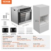 image:imageVEVOR Single Wall Oven 24 Electric Builtin Wall Oven with 16 Cooking Functions 268 CuFt Electric Wall Ovens with Timer 3150W 76L Large Capacity Ovens with Baking Rack and Tray for KitchenDigital Display