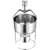 image:imageHappybuy Donut Depositor Large Capacity Manual Donuts Dropper 304 Stainless Steel Commercial Batter Dispenser 6 Thickness Adjustment Doughnut Hopper with Stand Ideal for Restaurant