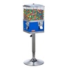 image:imageVEVOR Commercial Vending Machine Triple Compartment Candy Dispenser with Iron Stand Gumball and Candy Machine for Business Coin Operated Gumball Bank for Toy Capsules Bouncy Balls Candy Nut BlackBlue