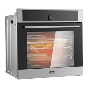 image:imageVEVOR Single Wall Oven 24 Electric Builtin Wall Oven with 16 Cooking Functions 268 CuFt Electric Wall Ovens with Timer 3150W 76L Large Capacity Ovens with Baking Rack and Tray for KitchenDigital Display