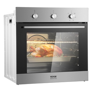 image:imageVEVOR Single Wall Oven 24 Electric Builtin Wall Oven with 16 Cooking Functions 268 CuFt Electric Wall Ovens with Timer 3150W 76L Large Capacity Ovens with Baking Rack and Tray for KitchenMechanical Control