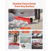 image:imageVEVOR 38inch Snow Pusher Shovel with Wheels BiDirectional Heavy Duty Wheeled Push Snow Shovel for Driveway and Sidewalks with Angeled BladeRed
