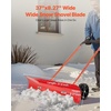 image:imageVEVOR 38inch Snow Pusher Shovel with Wheels BiDirectional Heavy Duty Wheeled Push Snow Shovel for Driveway and Sidewalks with Angeled BladeRed