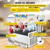 image:imageVEVOR Commercial Slushy Machine 15L x 3 Tank Frozen Drink Machine 110V 1800W Commercial Margarita Machine Stainless Steel Suitable for Supermarkets Cafes Restaurants Snack Bar