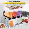 image:imageVEVOR Commercial Slushy Machine 15L x 3 Tank Frozen Drink Machine 110V 1800W Commercial Margarita Machine Stainless Steel Suitable for Supermarkets Cafes Restaurants Snack Bar