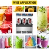 image:imageVEVOR Commercial Slushy Machine 15L x 3 Tank Frozen Drink Machine 110V 1800W Commercial Margarita Machine Stainless Steel Suitable for Supermarkets Cafes Restaurants Snack Bar