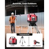 image:imageVEVOR Rotary Laser Level Kit 2000ft 360Degree Self Leveling Green Horizontal Laser Transitwith TripodReceiverRemote Control Scale Toolcase IP66 Rating Waterproof 080in100ft for ConstructionRed
