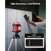 image:imageVEVOR Rotary Laser Level Kit 2000ft 360Degree Self Leveling Green Horizontal Laser Transitwith TripodReceiverRemote Control Scale Toolcase IP66 Rating Waterproof 080in100ft for ConstructionRed