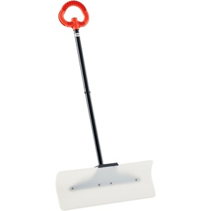 image:imageVEVOR 38inch Snow Pusher Shovel with Wheels BiDirectional Heavy Duty Wheeled Push Snow Shovel for Driveway and Sidewalks with Angeled BladeWhite