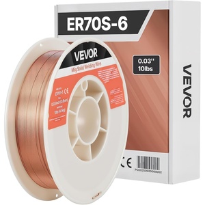 image:imageVEVOR Solid MIG Welding Wire ER70S6 0035inch 11LBS with Low Splatter and High Levels of Deoxidizers for All Position Gas WeldingER70S6 0030inch