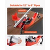 image:imageMophorn Screw Bench Chain Vise 18 to 5Inch Pipe Capacity Heavy Duty Bench Chain Pipe Vise with Crank Handle NeopreneCoated Jaw Cast Iron Material Ideal for a Variety of Pipes12  8 Bench Mount