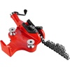 image:imageMophorn Screw Bench Chain Vise 18 to 5Inch Pipe Capacity Heavy Duty Bench Chain Pipe Vise with Crank Handle NeopreneCoated Jaw Cast Iron Material Ideal for a Variety of Pipes12  8 Bench Mount