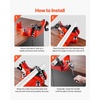 image:imageMophorn Screw Bench Chain Vise 18 to 5Inch Pipe Capacity Heavy Duty Bench Chain Pipe Vise with Crank Handle NeopreneCoated Jaw Cast Iron Material Ideal for a Variety of Pipes14  6 Bench Mount