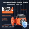 image:imageVEVOR 009BF5J Cast Iron Recirculating Pump 17 GPM Hot Water Circulation Pump 34 NPT Flange 3Speed Circulator Pump Quiet Operation Circulator for Floor HeatingHome Water Heater System20 ft  17 GPM