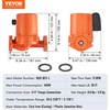 image:imageVEVOR 009BF5J Cast Iron Recirculating Pump 17 GPM Hot Water Circulation Pump 34 NPT Flange 3Speed Circulator Pump Quiet Operation Circulator for Floor HeatingHome Water Heater System35 ft  17 GPM