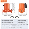 image:imageVEVOR 009BF5J Cast Iron Recirculating Pump 17 GPM Hot Water Circulation Pump 34 NPT Flange 3Speed Circulator Pump Quiet Operation Circulator for Floor HeatingHome Water Heater System33 ft  33 GPM