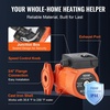 image:imageVEVOR 009BF5J Cast Iron Recirculating Pump 17 GPM Hot Water Circulation Pump 34 NPT Flange 3Speed Circulator Pump Quiet Operation Circulator for Floor HeatingHome Water Heater System35 ft  17 GPM