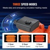 image:imageVEVOR 009BF5J Cast Iron Recirculating Pump 17 GPM Hot Water Circulation Pump 34 NPT Flange 3Speed Circulator Pump Quiet Operation Circulator for Floor HeatingHome Water Heater System33 ft  33 GPM