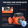 image:imageVEVOR 009BF5J Cast Iron Recirculating Pump 17 GPM Hot Water Circulation Pump 34 NPT Flange 3Speed Circulator Pump Quiet Operation Circulator for Floor HeatingHome Water Heater System16 ft  23 GPM