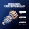 image:imageVEVOR 1 HP Submersible Sump Pump 5500 GPH Stainless Steel Submersible Sewage Dirty Clean Water Pump with Automatic Float Switch Long Cord 30 ft Max Lift for Pools Garden Pond Flooded Areas10 HP  4020 GPH  26 Ft