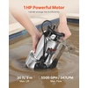 image:imageVEVOR 1 HP Submersible Sump Pump 5500 GPH Stainless Steel Submersible Sewage Dirty Clean Water Pump with Automatic Float Switch Long Cord 30 ft Max Lift for Pools Garden Pond Flooded Areas10 HP  5500 GPH  30 Ft