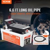 image:imageVEVOR 10000PSI Air Hydraulic Pump 018 Gal Reservoir NPT 38 in Oil Outlet NPT 14 in Inlet Metal Shell Air Actuated Treadle Foot Pump for Precision Industrial Machinery amp Aerospace EquipmentAir Hydraulic Pump Grey