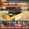 image:imageVEVOR 10000PSI Air Hydraulic Pump 042 Gal Reservoir NPT 38 in Oil Outlet NPT 14 in Inlet Aluminum Shell Air Actuated Treadle Foot Pump for Automobile Repair Frame Machine amp Hydraulic PressYellow