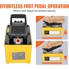 image:imageVEVOR 10000PSI Air Hydraulic Pump 042 Gal Reservoir NPT 38 in Oil Outlet NPT 14 in Inlet Aluminum Shell Air Actuated Treadle Foot Pump for Automobile Repair Frame Machine amp Hydraulic PressYellow