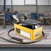 image:imageVEVOR 10000PSI Air Hydraulic Pump 042 Gal Reservoir NPT 38 in Oil Outlet NPT 14 in Inlet Aluminum Shell Air Actuated Treadle Foot Pump for Automobile Repair Frame Machine amp Hydraulic PressYellow