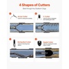 image:imageVEVOR 100FT x 34 Inch Drain Cleaner Machine Sewer Auger Auto Feed with 4 Cutter amp AirActivated Foot Switch for 4 to 8 Pipes Orange Black100 FT x 34