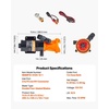 image:imageVEVOR 12V RV Macerator Pump 12GPM Portable RV Waste Pump Quick Release Sewage Pumps with Garden Hose amp Clamps 7ft Power Cord 10ft Lift Automatic Manual Crushing Function for Boat Camper MarineBlack
