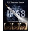 image:imageVEVOR 2026 Upgraded Sewer Camera with WiFi 984ft30m Drain Pipeline Camera IP68 Snake Plumbing Cameras with Light 12 LEDS Wireless WiFi Connectivity to PhoneTablet for Sewer Duct Pipe Inspection656ft20m