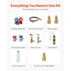 image:imageVEVOR 4 CFM AC Vacuum Pump and Gauge Set 13 HP Single Stage Rotary Vane HVAC Air Vacuum Pump AC Refrigerant Manifold Gauge Kit with Leak Detector Carry Bag for R134a R22 R410a Refrigerants45 CFM With Leak Detector