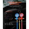 image:imageVEVOR 4 CFM AC Vacuum Pump and Gauge Set 13 HP Single Stage Rotary Vane HVAC Air Vacuum Pump AC Refrigerant Manifold Gauge Kit with Leak Detector Carry Bag for R134a R22 R410a Refrigerants45 CFM With Leak Detector