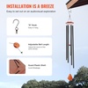 image:imageVEVOR 50 Deep Tone Wind Chimes for Outside  Large Memorial Wind Chimes Sympathy Gifts for Loss of Loved One Mother Father Outdoor Decor for Garden Patio Yard Soothing Melodic TonesBlack