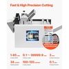 image:imageVEVOR Auto HeatShrink Tube Cutter Cable Pipe Cutting Machine with 1mm85mm Cutting Width 01mm999999mm Length Automatic Tube Cutter for Heat Shrink Tube Fiberglass Tube Cable Yellow Wax Tubes