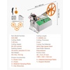 image:imageVEVOR Automatic Webbing Cutting Machine Hot and Cold Ribbon Cutting Machine with Adjustable Temperature and LCD Display Auto Zipper Tapes Cutter for Nylon Webbing Elastic Bands Shoelaces