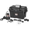 image:imageVEVOR Basement Emergency BackUp Sump Pump 2000GPH 017 HP Backup Sump Pump System with 15V Adapter Float Switch 24HouraDay Monitoring Controller Alerts and Charger Black