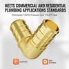 image:imageVEVOR Brass Pipe Fittings ClampstyleStraightThrough12 50PCSElbow