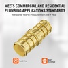 image:imageVEVOR Brass Pipe Fittings ClampstyleStraightThrough12 50PCSStraightThrough
