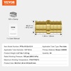 image:imageVEVOR Brass Pipe Fittings ClampstyleStraightThrough12 50PCSStraightThrough