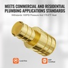 image:imageVEVOR Brass Pipe Fittings ClampstyleStraightThrough12 50PCSStraightThrough