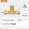 image:imageVEVOR Brass Pipe Fittings ClampstyleStraightThrough12 50PCSTee